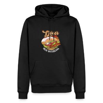 Döner Mein Untergang - Männer Premium Bio Hoodie - Schwarz - Vorne - Nico (187cm)