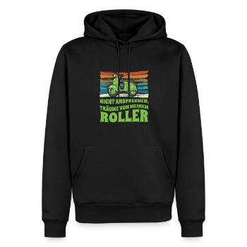 Nicht ansprechen Träume von Roller Scooter - Männer Premium Bio Hoodie - Schwarz - Vorne - Nico (187cm)