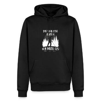 Die Schätze rufen Sondelgänger Metalldetektor - Männer Premium Bio Hoodie - Schwarz - Vorne - Nico (187cm)