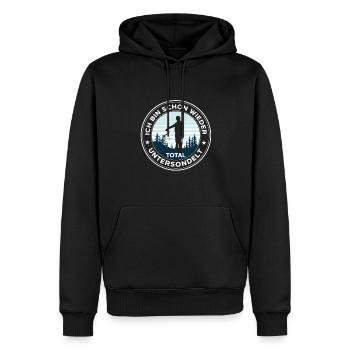 Total untersondelt Sondelgänger Metalldetektor - Männer Premium Bio Hoodie - Schwarz - Vorne - Nico (187cm)