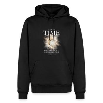 Ecclesiastes 3 4 Bibel Christliches Damen Herren - Männer Premium Bio Hoodie - Schwarz - Vorne - Nico (187cm)