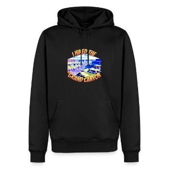 J’ai fait de la randonnée dans le Grand Canyon Arizona Men Women - Sweat à capuche Premium bio Homme - noir - Devant - Nico (187cm)