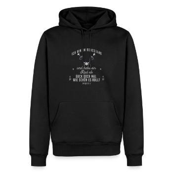 Oma Opa Motorrad Biker Ruhestand Lustiger Spruch - Männer Premium Bio Hoodie - Schwarz - Vorne - Nico (187cm)