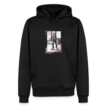 Skateboard Design Jungen Skateboarder - Männer Premium Bio Hoodie - Schwarz - Vorne - Nico (187cm)