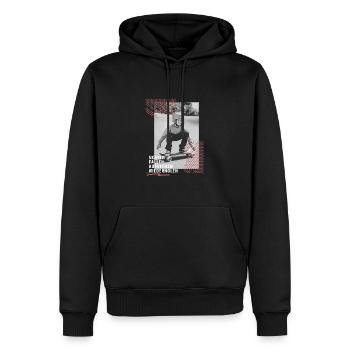 Skateboard Design Perfekt Jungen Geschenkidee - Männer Premium Bio Hoodie - Schwarz - Vorne - Nico (187cm)