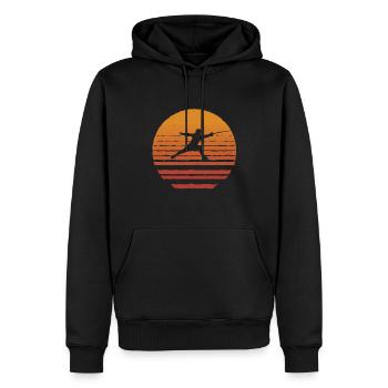 Fechten Fechtsport Escrimeur Escrime Fechter - Sweat à capuche Premium bio Homme - noir - Devant - Nico (187cm)