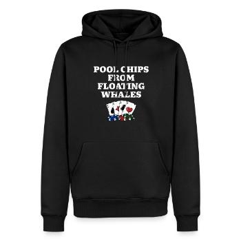 Jetons de billard de Floating Whales Poker Funny Poker - Sweat à capuche Premium bio Homme - noir - Devant - Nico (187cm)