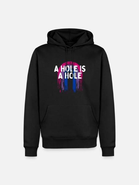 Et hul er et hul Biseksuel voksen humor Bi Fræk - Herre Premium økologisk hoodie - sort