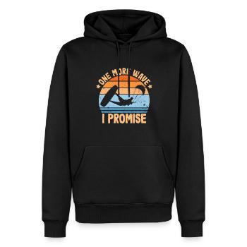 Kitesurfing eine welle noch kitesurfer outfit - Männer Premium Bio Hoodie - Schwarz - Vorne - Nico (187cm)