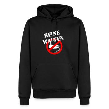 Ukraine Panzer Waffen Frieden - Männer Premium Bio Hoodie - Schwarz - Vorne - Nico (187cm)