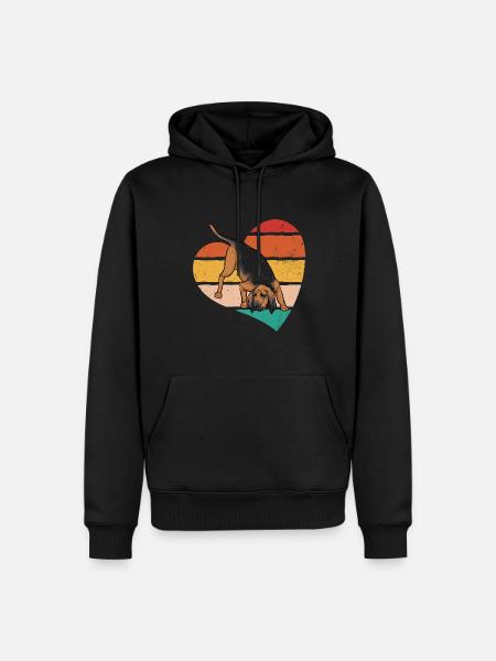 Limier Chien Limier - Sweat à capuche Premium bio Homme - noir