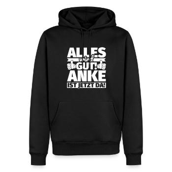 Anke Vorname Geschenk lustiger Spruch - Männer Premium Bio Hoodie - Schwarz - Vorne - Nico (187cm)