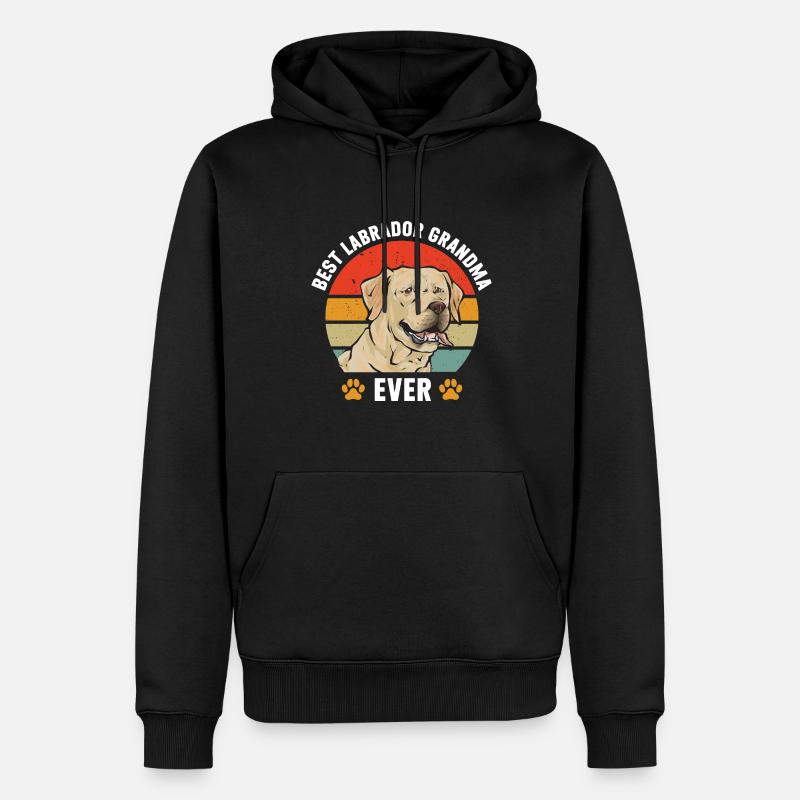 Labrador Retriever jaune - Sweat à capuche Premium bio Homme - noir
