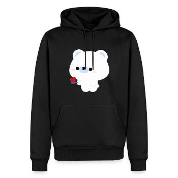 Polar Bear Feeding Part 1 - Men’s Premium Organic Hoodie - black - Front - Nico (187cm)