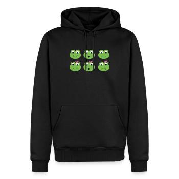 Frog - Men’s Premium Organic Hoodie - black - Front - Nico (187cm)