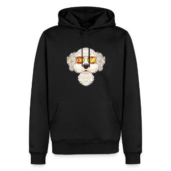 Bichon Frise I Spain Sunglasses I Spanish Flag - Männer Premium Bio Hoodie - Schwarz - Vorne - Nico (187cm)