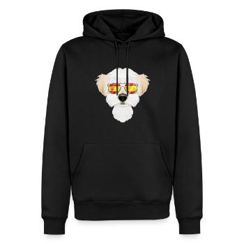 Maltese I Espagne Lunettes de soleil I Drapeau espagnol - Sweat à capuche Premium bio Homme - noir - Devant - Nico (187cm)