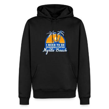 I Need To Be Seahabilitated Myrtle Beach Summer - Männer Premium Bio Hoodie - Schwarz - Vorne - Nico (187cm)