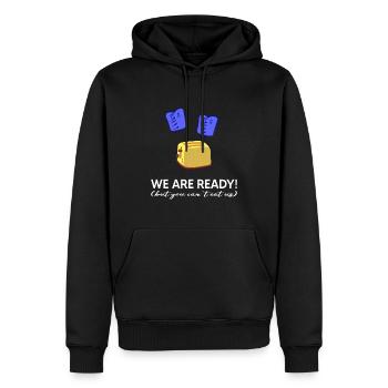 ukraine slava ukraini zelenskyi ukrainien - Sweat à capuche Premium bio Homme - noir - Devant - Nico (187cm)