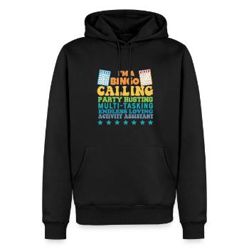 Proud Activity Assistant Appreciation - Männer Premium Bio Hoodie - Schwarz - Vorne - Nico (187cm)