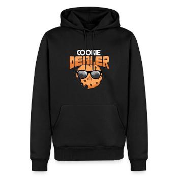 Cookie Dealer Girl Scout chef de troupe Cookie Mom - Sweat à capuche Premium bio Homme - noir - Devant - Nico (187cm)