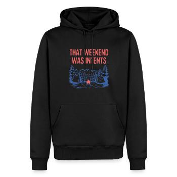 That Weekend Was Intents Camping Vacation Camper - Men’s Premium Organic Hoodie - black - Front - Nico (187cm)