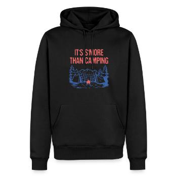 C’est S’more que Camping Funny Camper Humor Camp - Sweat à capuche Premium bio Homme - noir - Devant - Nico (187cm)
