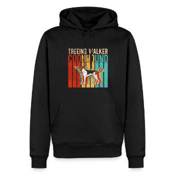 Treeing Walker Coonhound - Männer Premium Bio Hoodie - Schwarz - Vorne - Nico (187cm)