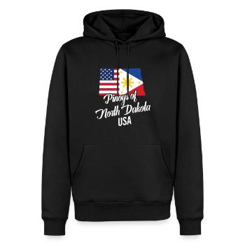 Les Philippins du Dakota du Nord conçoivent pour Proud - Sweat à capuche Premium bio Homme - noir - Devant - Nico (187cm)