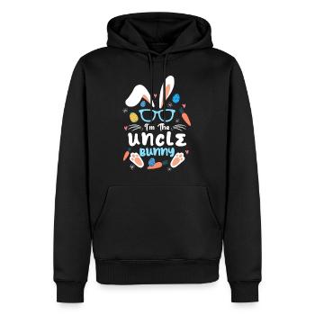 Im The Uncle Rabbit Easter Rabbit Ear Sunglass - Männer Premium Bio Hoodie - Schwarz - Vorne - Nico (187cm)