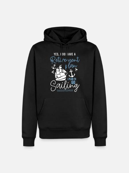Sailing Ship Sailor Sail - Men’s Premium Organic Hoodie - black