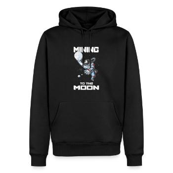 Krypto Crypto Helium Mining HNT Bitcoin Blockchain - Männer Premium Bio Hoodie - Schwarz - Vorne - Nico (187cm)