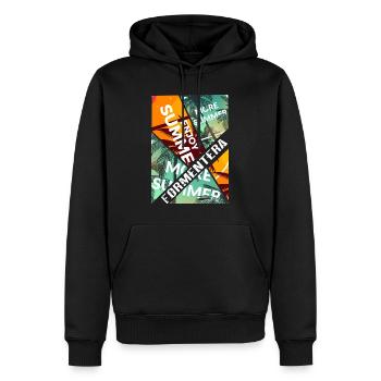 Formentera Sommer Sonne Strand Meer Palmen Urlaub - Männer Premium Bio Hoodie - Schwarz - Vorne - Nico (187cm)