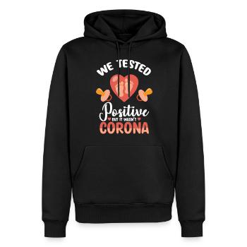 Schwanger Nachwuchs - Männer Premium Bio Hoodie - Schwarz - Vorne - Nico (187cm)