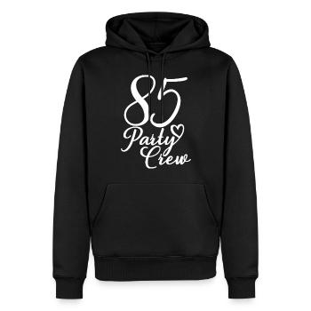 85 Party Crew 85. Geburtstag 85 Jahre alt - Männer Premium Bio Hoodie - Schwarz - Vorne - Nico (187cm)