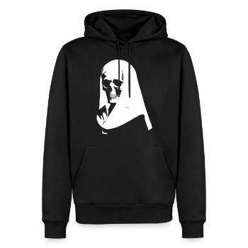 Mystifying et Audacieuse Horreur Nonne, Satanique et Occu - Sweat à capuche Premium bio Homme - noir - Devant - Nico (187cm)