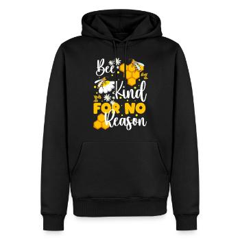 Biene Bienen Natur Tierschutz - Männer Premium Bio Hoodie - Schwarz - Vorne - Nico (187cm)
