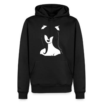 Batcave Girl Dark Fairytale Goth Occult Women Got - Sweat à capuche Premium bio Homme - noir - Devant - Nico (187cm)