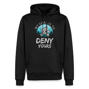Sport Eishockey Maske Wintersport - Männer Premium Bio Hoodie - Schwarz - Vorne - Nico (187cm)