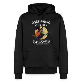 Sort de sorcellerie de femme sorcière - Sweat à capuche Premium bio Homme - noir - Devant - Nico (187cm)