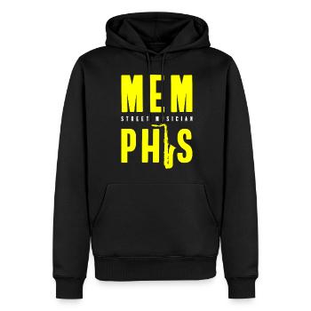Musiker Künstler Lifestyle Entertainer - Männer Premium Bio Hoodie - Schwarz - Vorne - Nico (187cm)