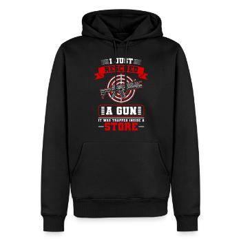 Schützenverein Waffen Schützenkönig - Männer Premium Bio Hoodie - Schwarz - Vorne - Nico (187cm)