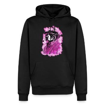 Keine Ausreden Gangster Dog no excuses pink - Männer Premium Bio Hoodie - Schwarz - Vorne - Nico (187cm)