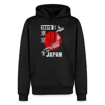 Japan Samurai Historical - Men’s Premium Organic Hoodie - black - Front - Nico (187cm)