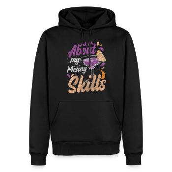 Mixer Alkohol Trinken - Männer Premium Bio Hoodie - Schwarz - Vorne - Nico (187cm)