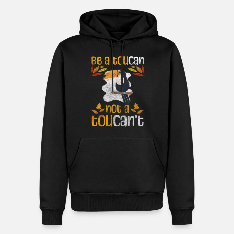 Vogel Tier Schnabel - Männer Premium Bio Hoodie - Schwarz