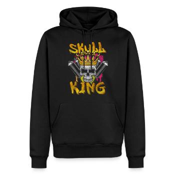 Aérosol Mur Hip Hop Unique - Sweat à capuche Premium bio Homme - noir - Devant - Nico (187cm)
