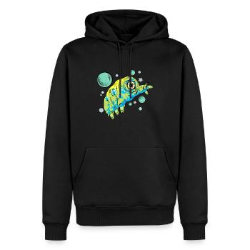 Tardigrade - Men’s Premium Organic Hoodie - black - Front - Nico (187cm)