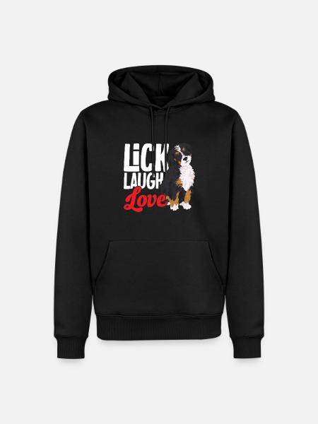 Bernedoodle Dog - Men’s Premium Organic Hoodie - black