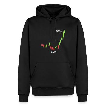 Day Trading Stock Market Trader Aktienhändler Inve - Männer Premium Bio Hoodie - Schwarz - Vorne - Nico (187cm)
